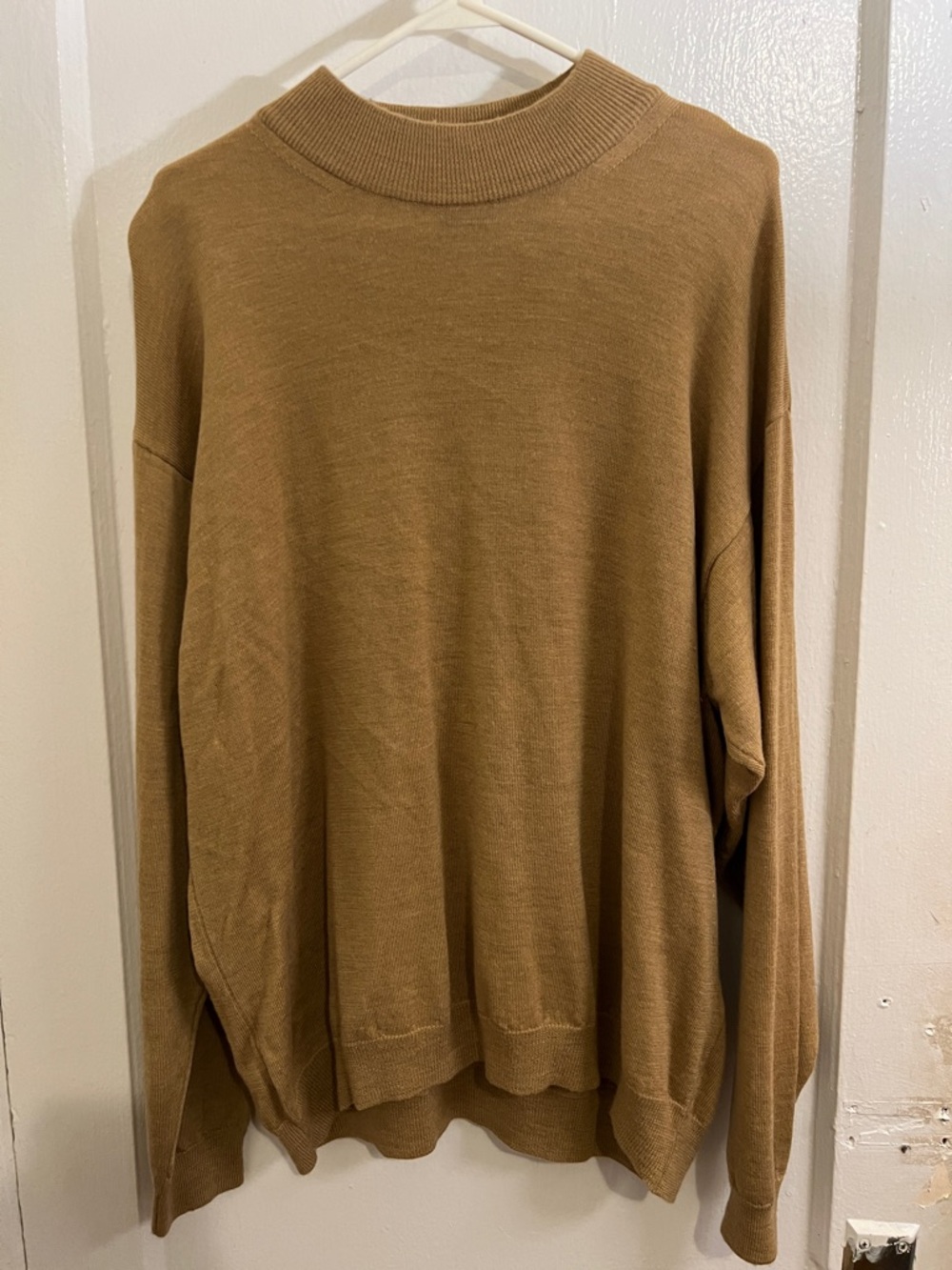 Wool Crewneck Sweater - Camel